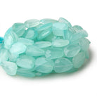 Seafoam Blue Chalcedony straight drilled faceted nuggets 16 inch 19 large hole beads - The Bead Traders