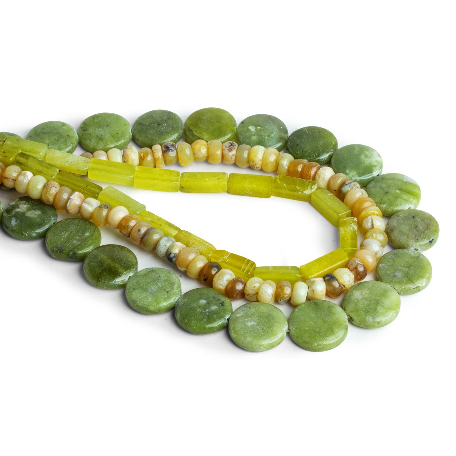 Serpentine Beads - Lot of 3 Strands - The Bead Traders