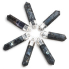 Silver Leafed Lepidolite Point Pendant 1 Bead - The Bead Traders