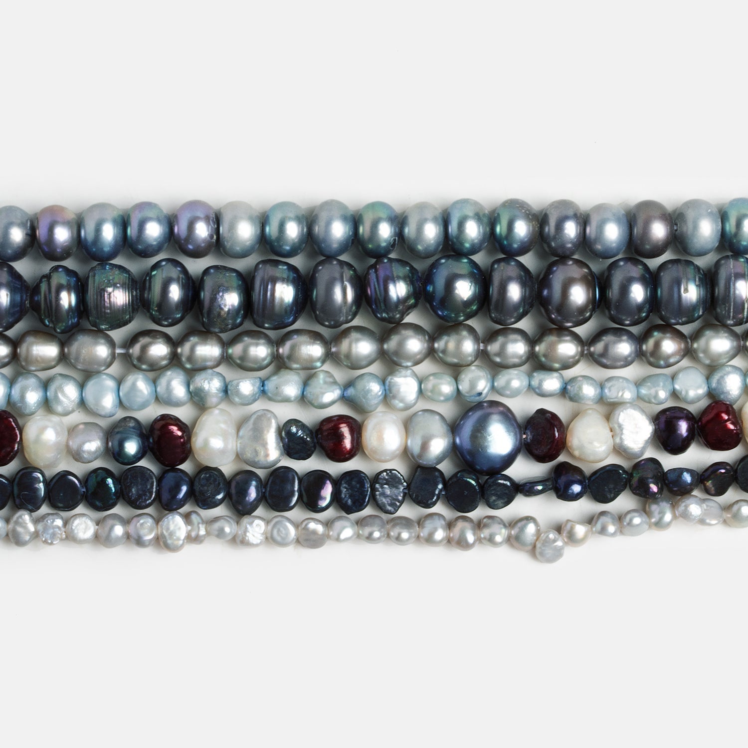 Silver Selects Pearls - Lot of 7 - The Bead Traders