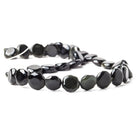 10-11mm Rainbow Obsidian Faceted Coin Beads 15 inch 34 pieces - The Bead Traders