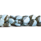 10-17mm Denim Opal Plain Coins 7 inch 12 beads - The Bead Traders