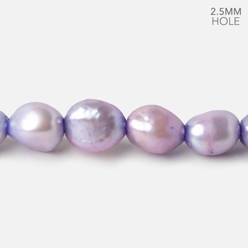 10.5mm-12mm Lilac Baroque Freshwater Pearls 15 inch 36 pieces - The Bead Traders