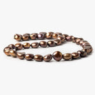 10mm - 11mm Chocolate Brown Baroque Pearls 15 inch 40 pieces - The Bead Traders