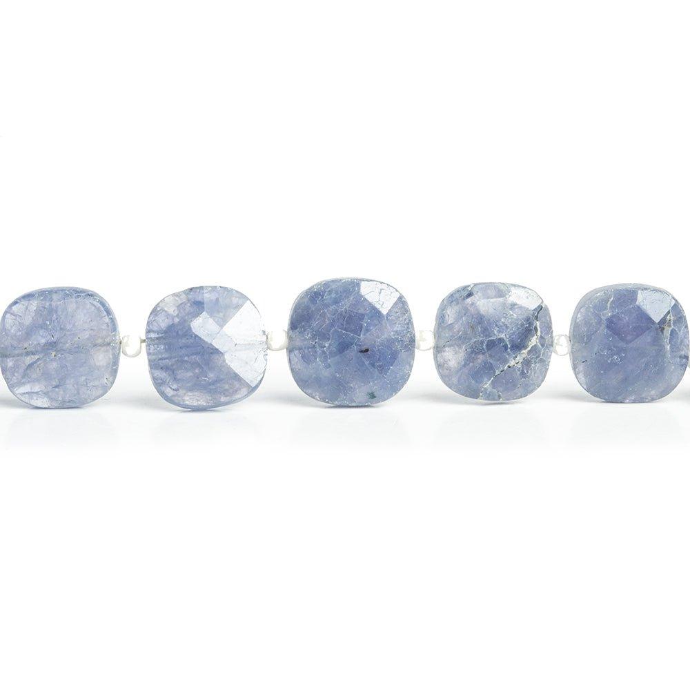 10mm-11mm Iolite Faceted Pillow Beads 14 inch 31 pieces - The Bead Traders