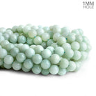 10mm Amazonite plain round Beads 15 inch 40 pieces - The Bead Traders