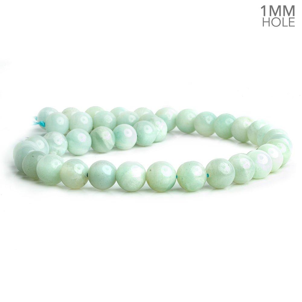 10mm Amazonite plain round Beads 15 inch 40 pieces - The Bead Traders