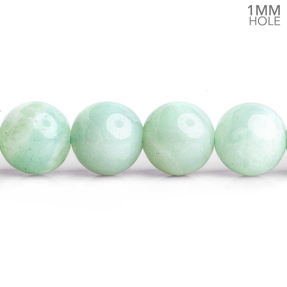 10mm Amazonite plain round Beads 15 inch 40 pieces - The Bead Traders