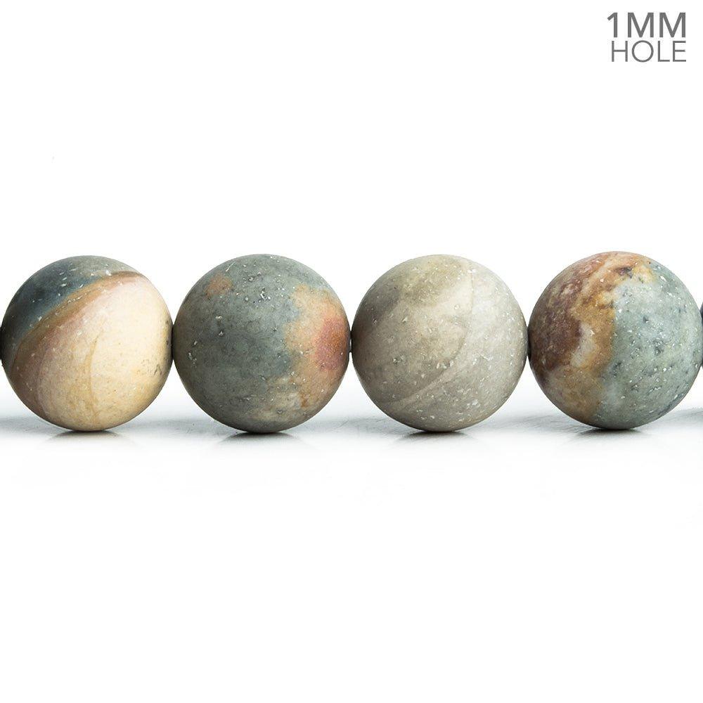 10mm American Picture Jasper Plain Round Beads 15.5 inch 38 pieces - The Bead Traders