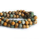 10mm American Picture Jasper Plain Rounds 15 inch 38 beads - The Bead Traders