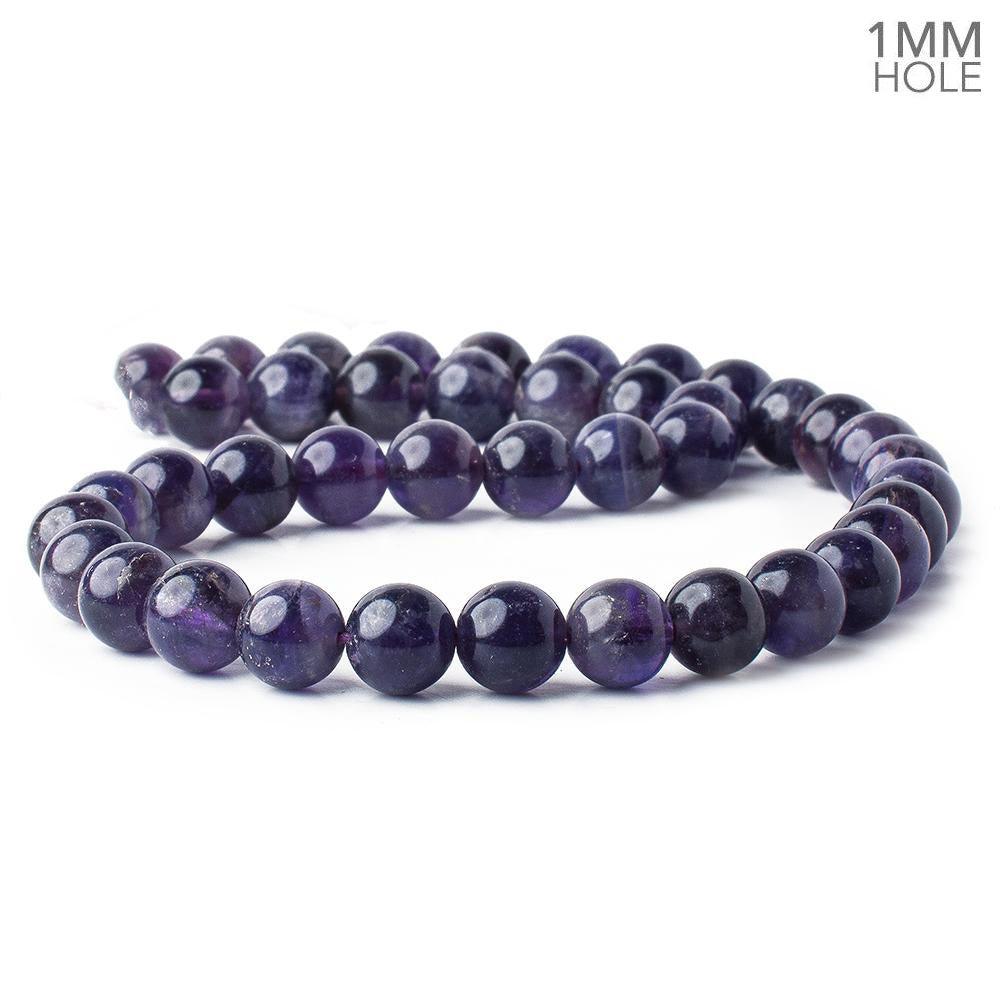 10mm Amethyst plain rounds 15.5 inch 41 beads - The Bead Traders