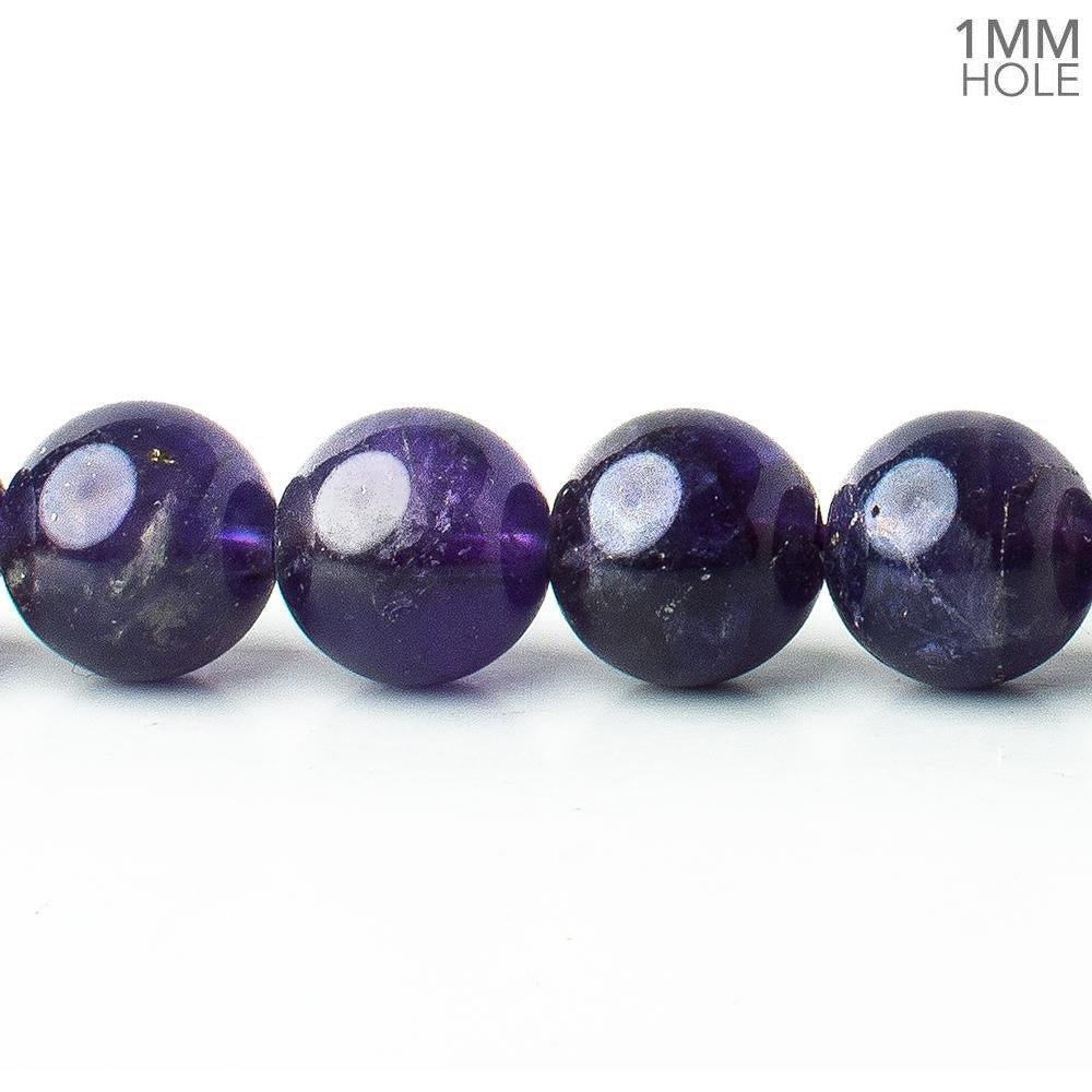 10mm Amethyst plain rounds 15.5 inch 41 beads - The Bead Traders