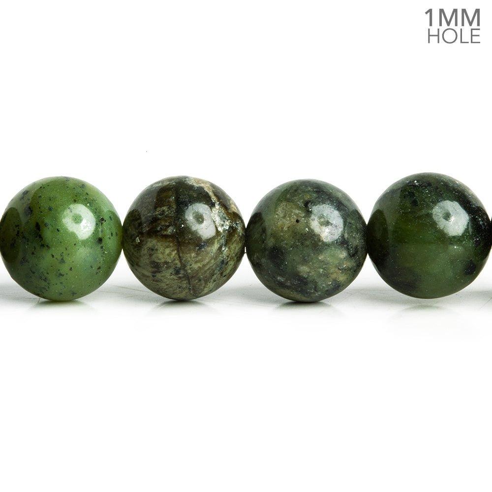 10mm Australian Jade Plain Round Beads 15.5 inch 38 pieces - The Bead Traders