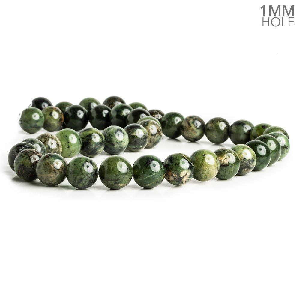 10mm Australian Jade Plain Round Beads 15.5 inch 38 pieces - The Bead Traders