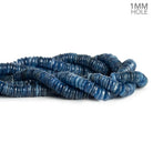 10mm Blue Kyanite Plain Rondelles 16 inch 150 pieces - The Bead Traders