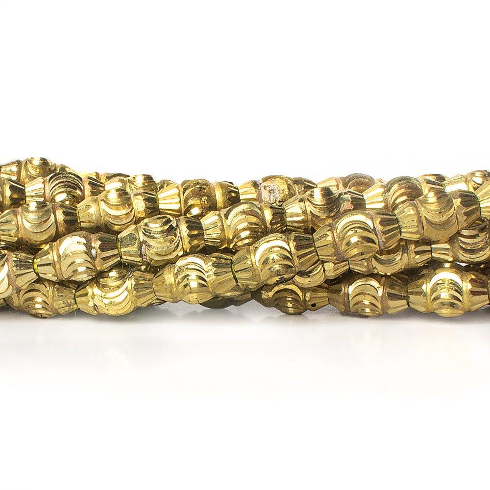 10mm Brass Barrel Beads, 8 inch - The Bead Traders