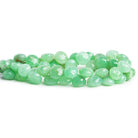 10mm Chrysoprase Faceted Candy Kiss Beads 8 inch 45 pieces - The Bead Traders
