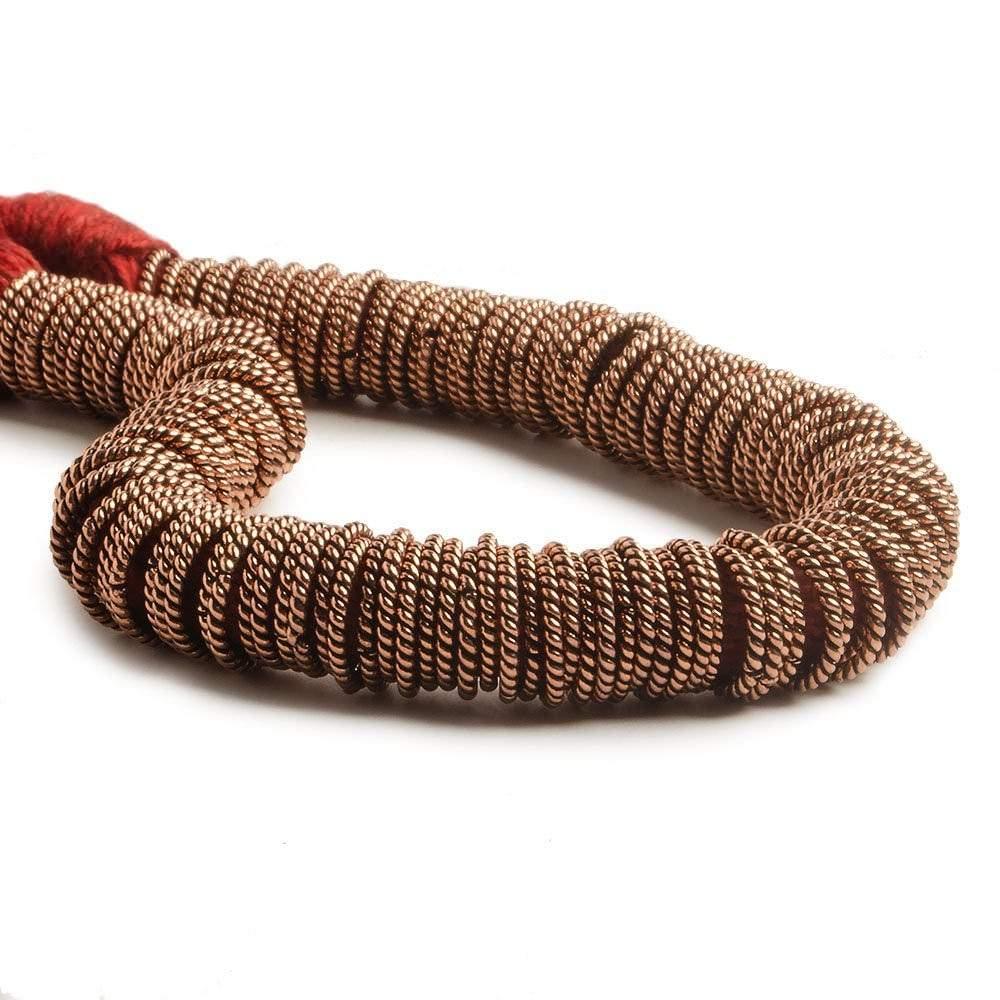 10mm Copper Twisted Jumpring 8 inch 176 pcs - The Bead Traders