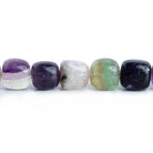 10mm Fluorite Plain Cube Beads 16 inch 37 pieces - The Bead Traders