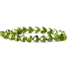 10mm Idocrase Straight Drilled Faceted Trillion Beads 9 inch 23 pieces - The Bead Traders
