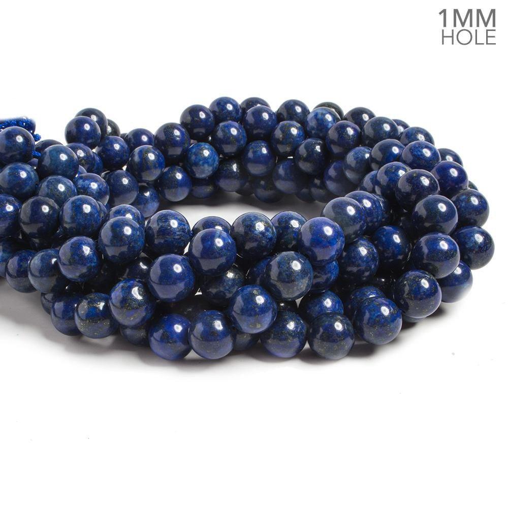 10mm Lapis Lazuli plain round beads 15.5 inches 39 pieces - The Bead Traders