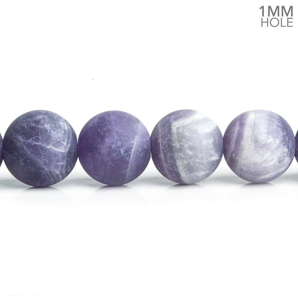 10mm Matte Amethyst Plain Rounds 15.5 inch 38 pieces - The Bead Traders