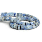 10mm Matte Lapis Lazuli Heishis 15 inch 53 beads - The Bead Traders