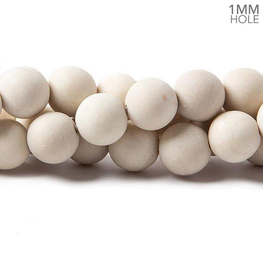 10mm Matte River Stone Jasper plain round beads 15 inch 39 pieces - The Bead Traders