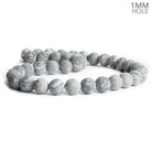 10mm Matte Silver Leaf Jasper Plain Round Beads 15 inch 38 pieces - The Bead Traders