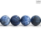 10mm Matte Sodalite Plain Round Beads 15 inch 35 pieces - The Bead Traders