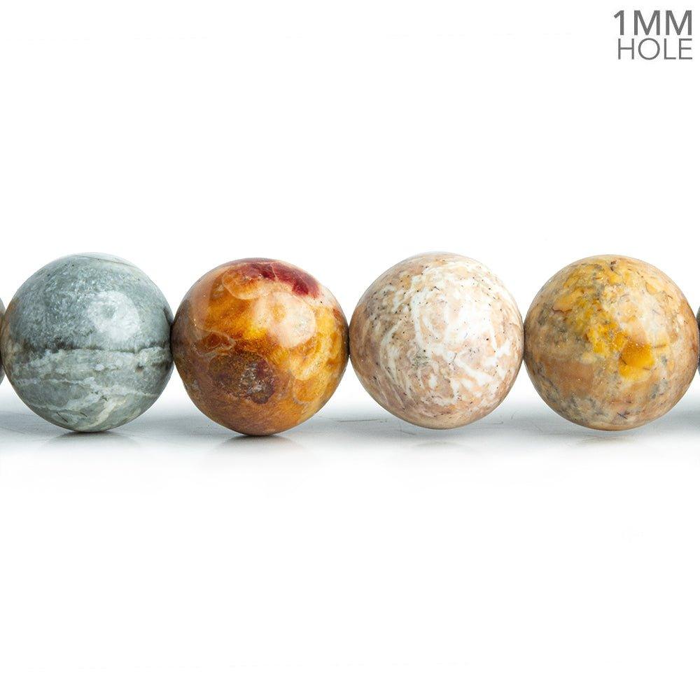 10mm Nazar Boncuk Jasper Plain Round Beads 15.5 inch 38 pieces - The Bead Traders