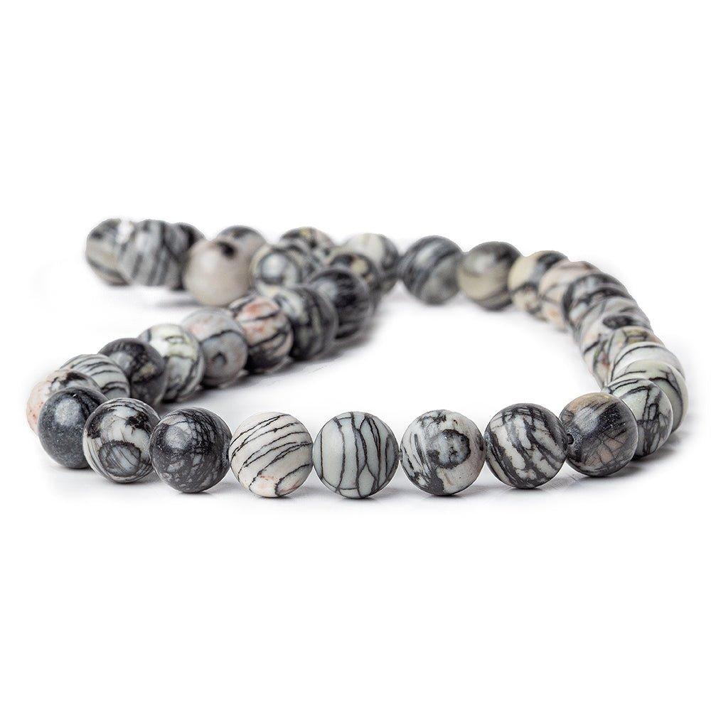 10mm Picasso Jasper plain rounds Large 1mm Hole 15 inch 38 beads - The Bead Traders