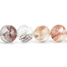 10mm Pink Ferrous Quartz Faceted Round Beads 8.5 inch 23 pieces - The Bead Traders