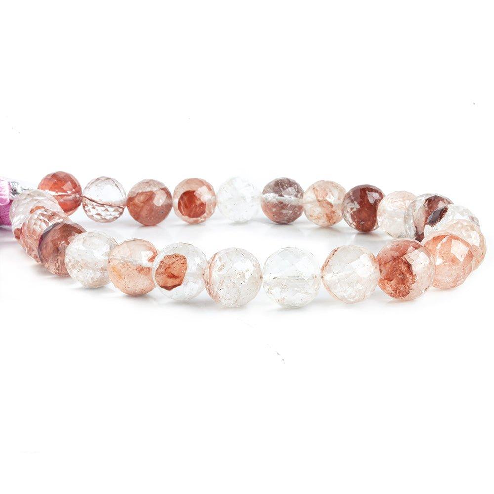 10mm Pink Ferrous Quartz Faceted Round Beads 8.5 inch 23 pieces - The Bead Traders