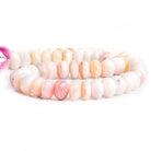 10mm Pink Peruvian Opal Faceted Rondelle Beads 14 inch 55 pieces - The Bead Traders
