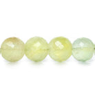 10mm Prehnite Faceted Round Beads 8 inch 22 pieces - The Bead Traders