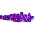 10mm Purple Chalcedony Faceted Hearts 8 inch 45 beads - The Bead Traders