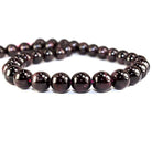 10mm Red Garnet polished round Beads 15 inch 36 pieces - The Bead Traders
