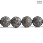 10mm Red Snowflake Jasper Plain Round Beads 15 inch 38 pieces - The Bead Traders