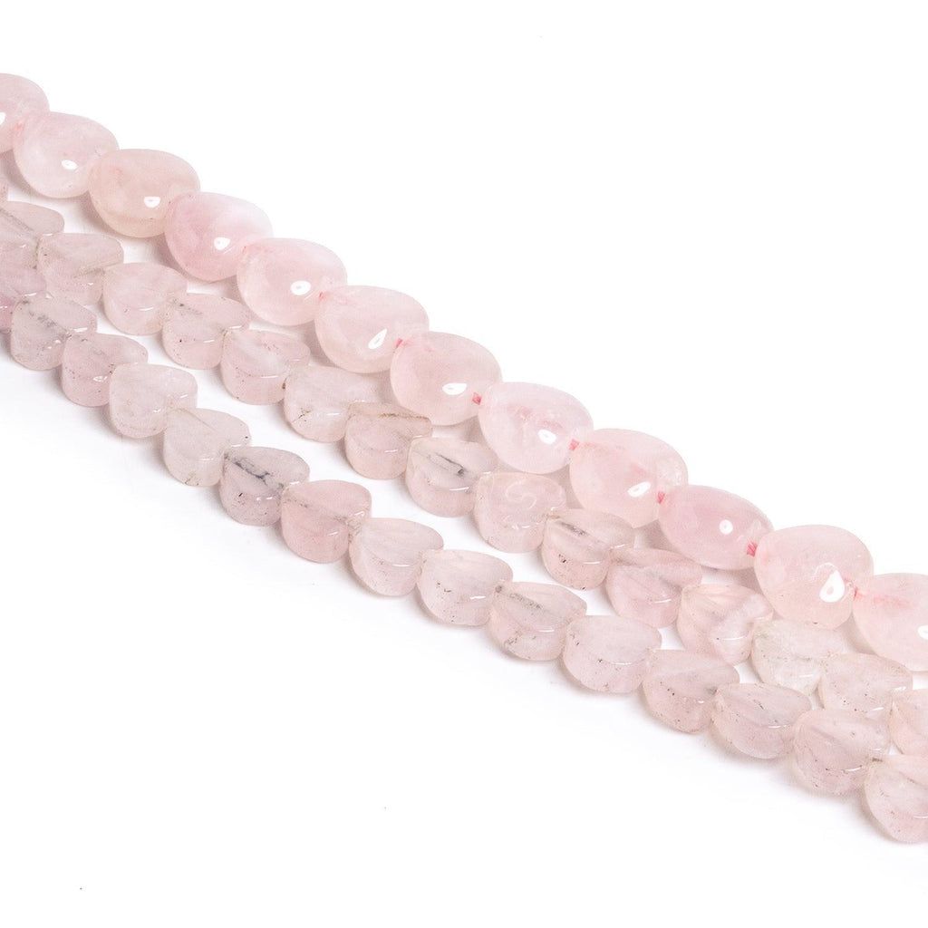 10mm Rose Quartz Hearts - Lot of 3 - The Bead Traders