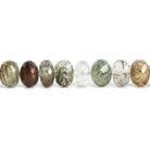 10mm Sagenitic Quartz Faceted Rondelle Beads 8.5 inch 36 pieces - The Bead Traders