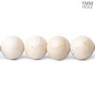 10mm Sand Beige River Stone Jasper plain round Beads 16 inch 40 pieces - The Bead Traders