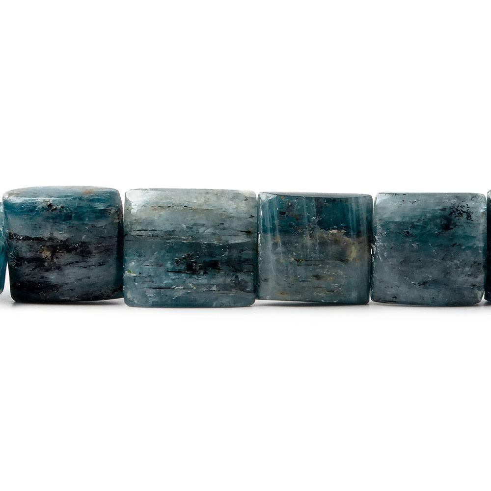 10x10-12x12mm Blue Kyanite plain square beads 15 inch 26 pieces - The Bead Traders