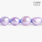10x10.5mm-13x11mm Light Orchid Large Hole Baroque Freshwater Pearls 16 inch 37 pieces - The Bead Traders