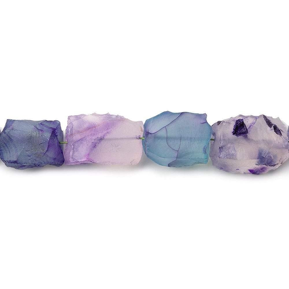 10x10x5-15x15x5mm Lilac Agate Hammer Faceted Square Beads 8 inch 25 pcs - The Bead Traders