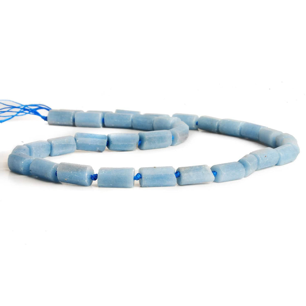 10x5mm Angelite Faceted Tubes 16 inch 34 beads - The Bead Traders