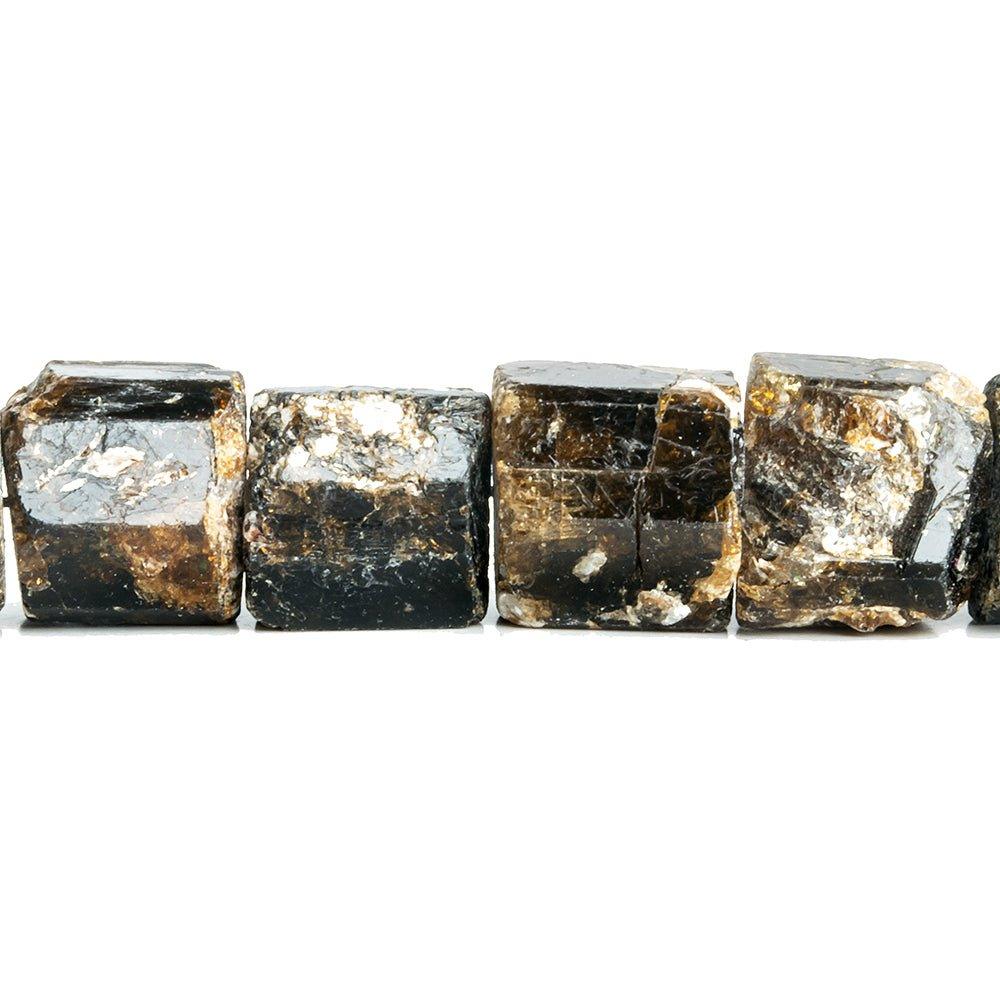 10x6mm-15x10mm Chocolate Tourmaline Natural Crystal Beads 8 inch - The Bead Traders