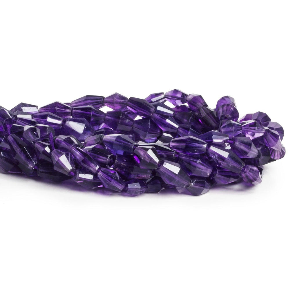 10x6mm Amethyst Bicones 14 inch 30 beads - The Bead Traders