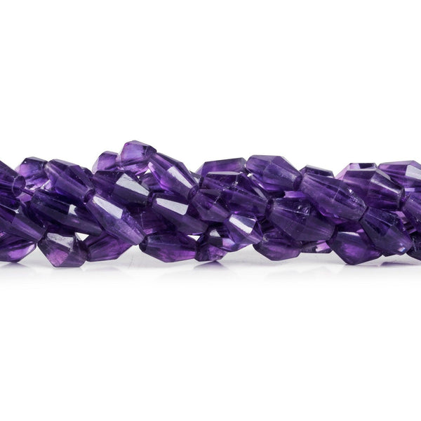 10x6mm Amethyst Bicones 14 inch 30 beads