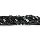10x6mm Snowflake Obsidian Triangles 14 inch 39 beads - The Bead Traders